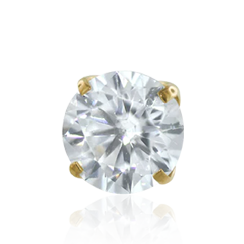 2mm Prong CZ /YG