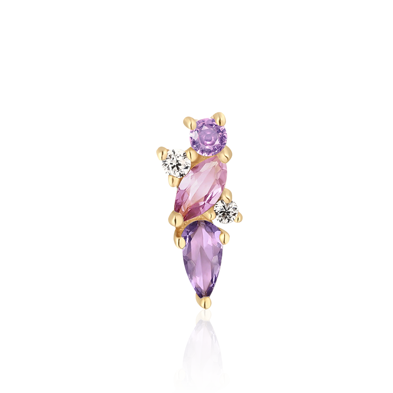 Visionary Amethyst & Pink Sapphire /YG
