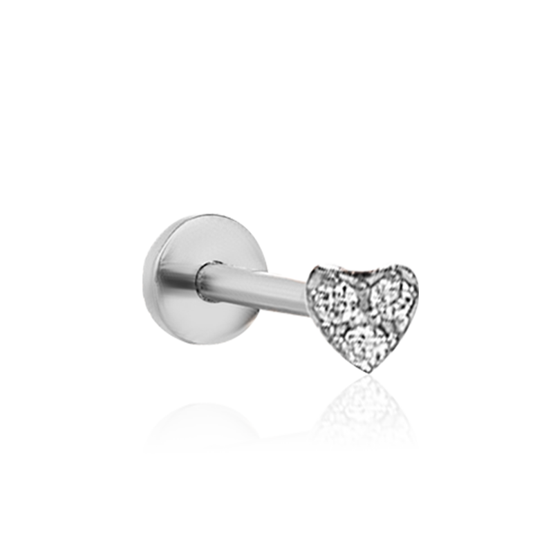 Love Mini Heart 5mm /WG