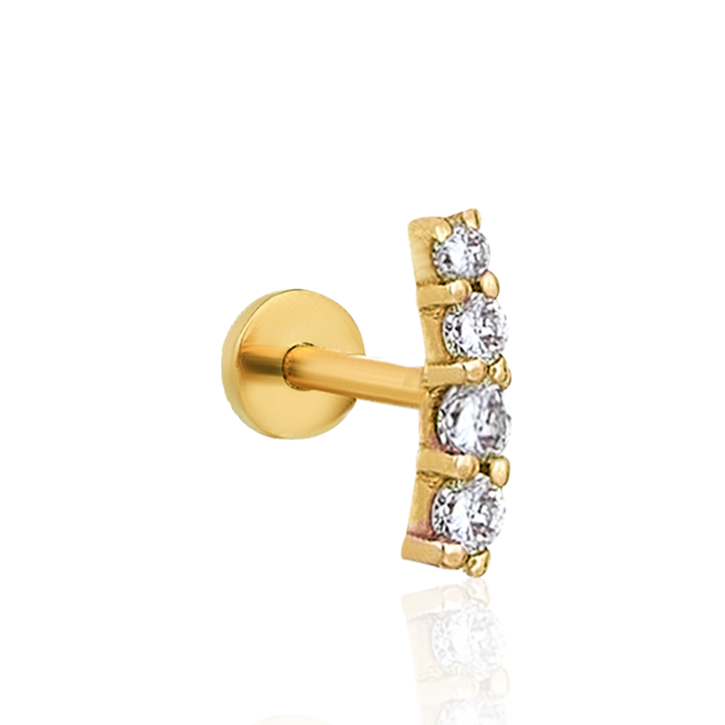 4 Solitaire Arc 5mm /YG