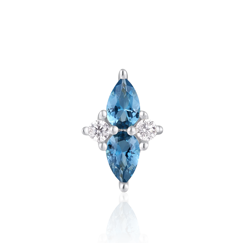 Ethereal London Blue Topaz CZ /WG