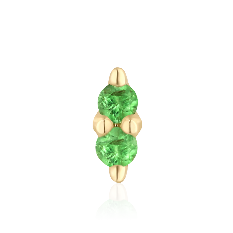 Mishka Prong 2 Tsavorite /YG
