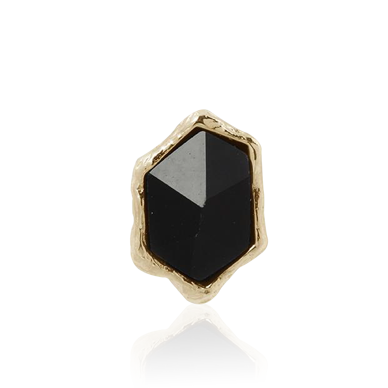 Pump Up The Volume Black Agate /YG