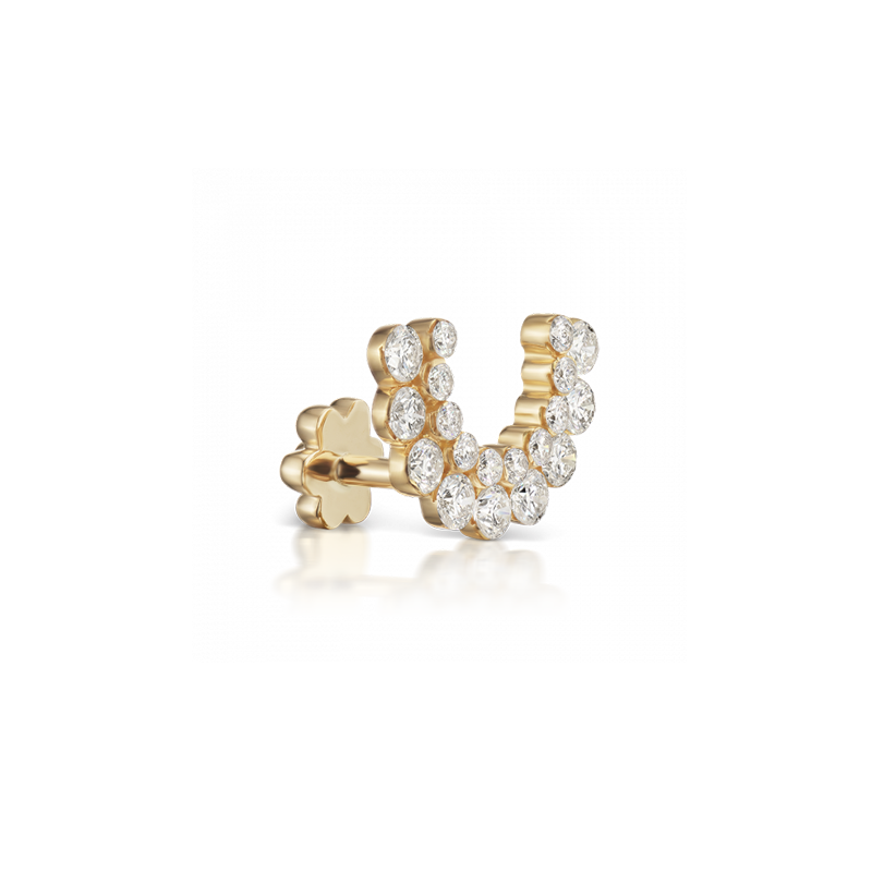 6.5mm Demi Apsara Invisible Set Diamond Threaded Stud /YG