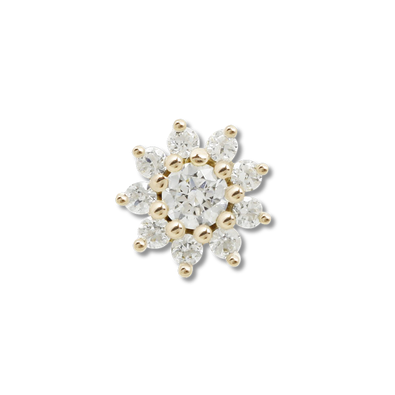 Eloise Flower CZ /YG