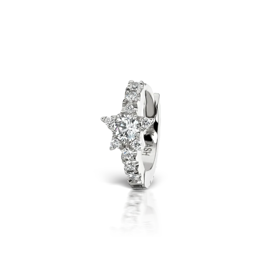 6.5mm Diamond Star Eternity Ring /WG