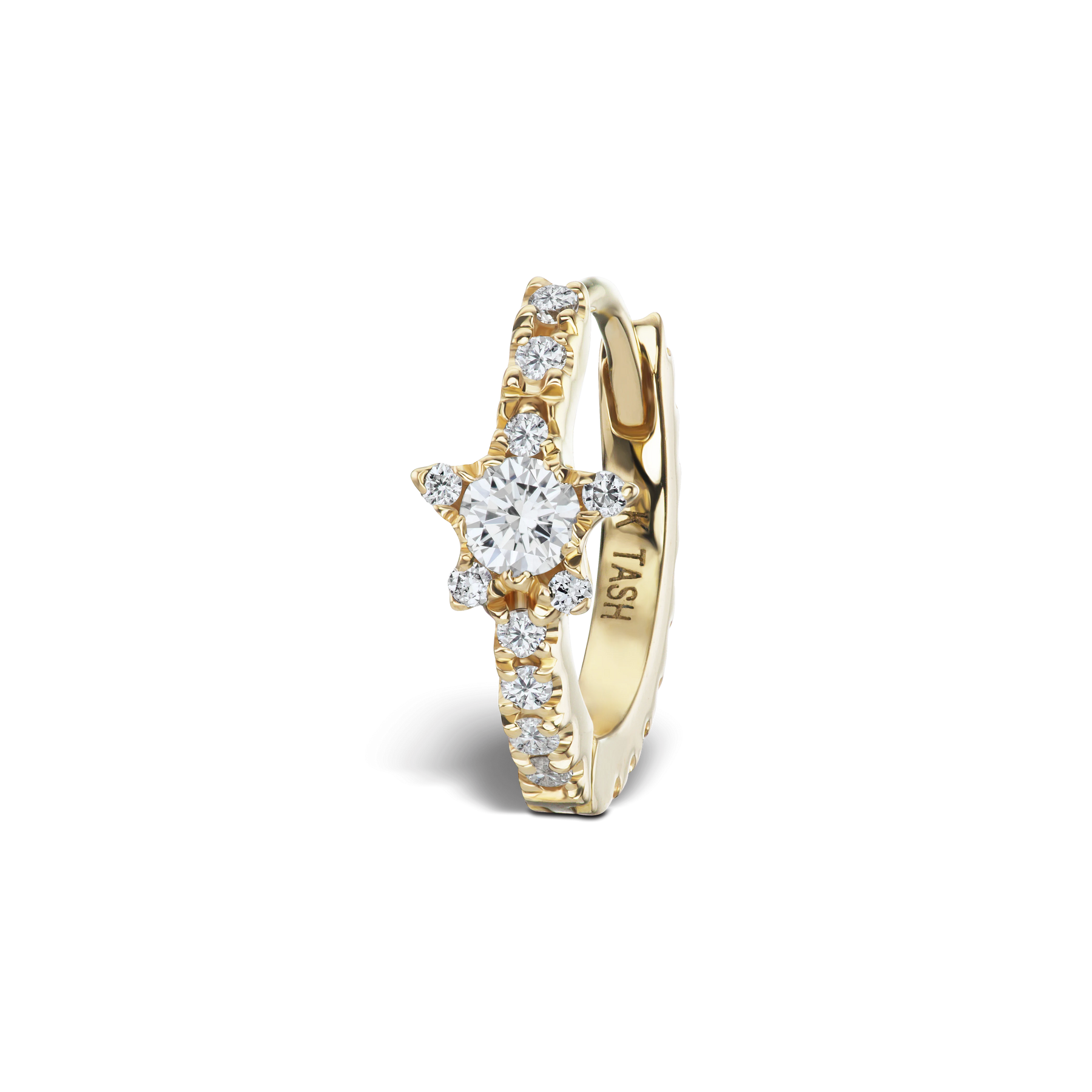 8mm Diamond Star Eternity Ring /YG
