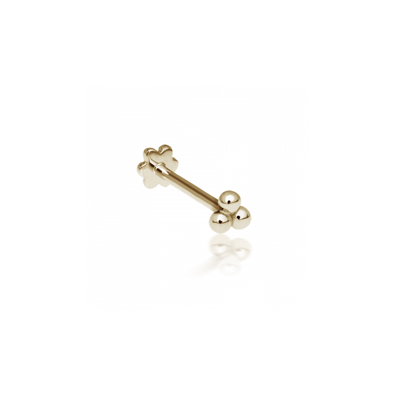 2.5mm Ball Trinity Threaded Stud /YG