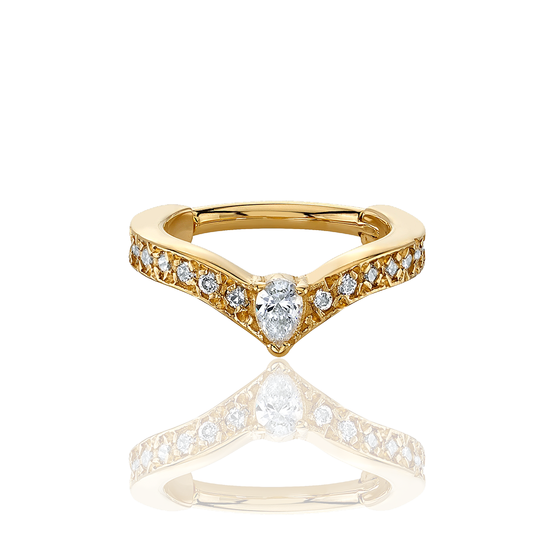 Cherish Pear Ring /YG