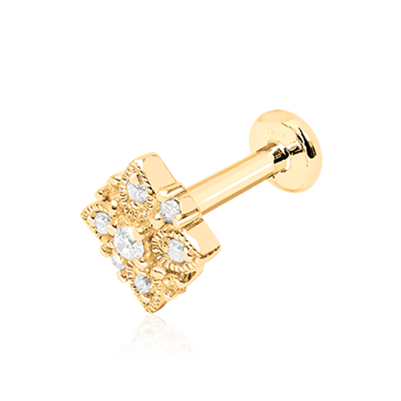 Graphic Flower Diamond /YG