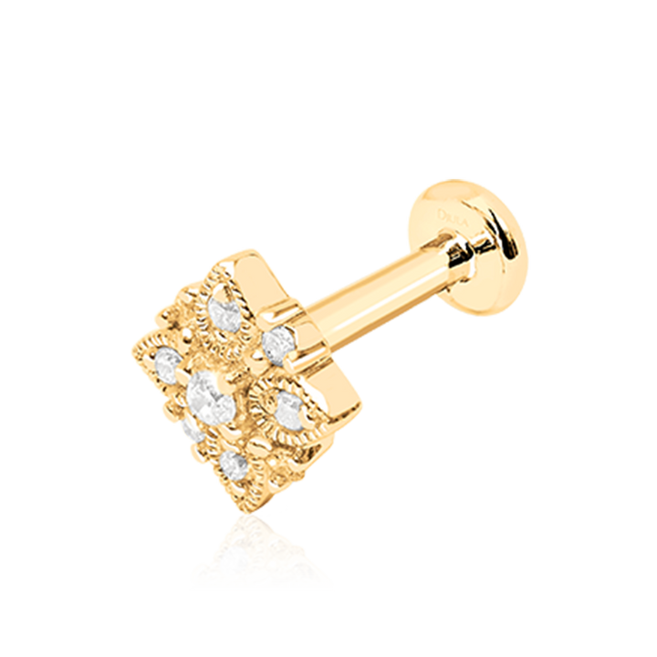 Graphic Flower Diamond /YG