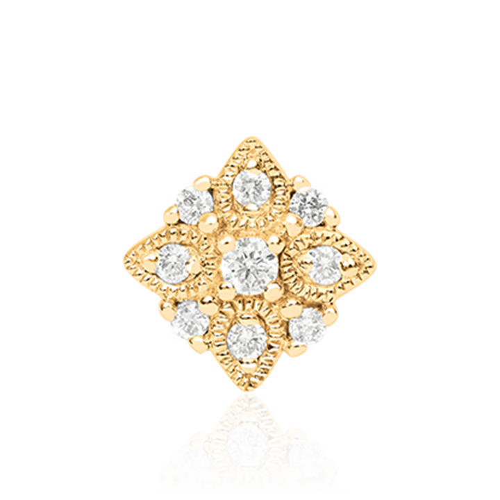 Graphic Flower Diamond /YG