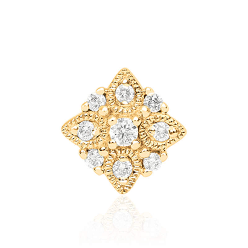 Graphic Flower Diamond /YG