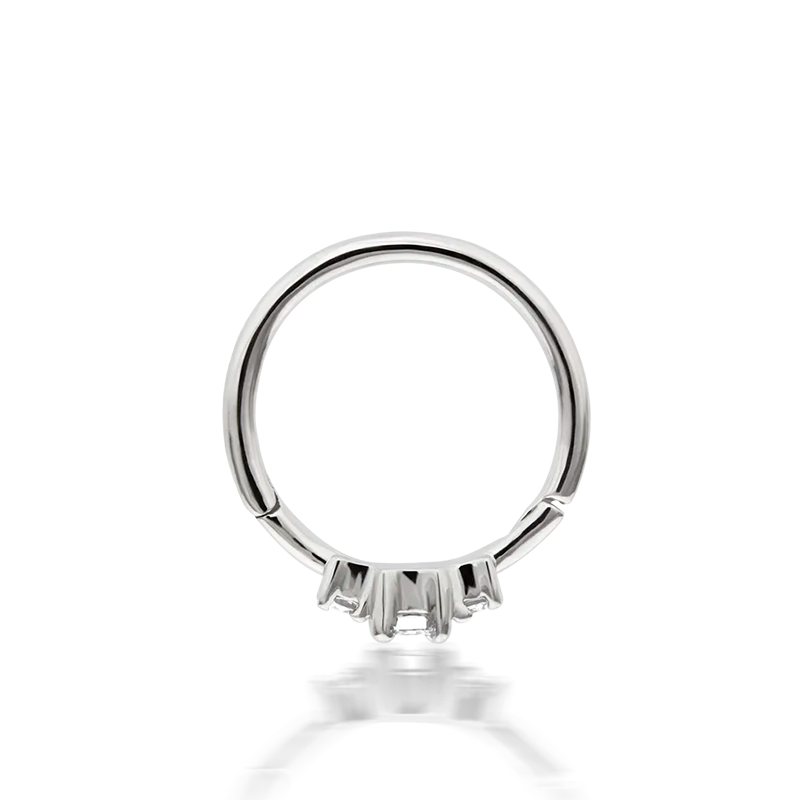 9.5mm 2mm Diamond Princess Ring /WG