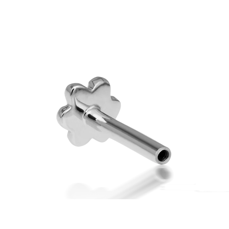 Maria Tash Threaded Flower Labret Post /WG