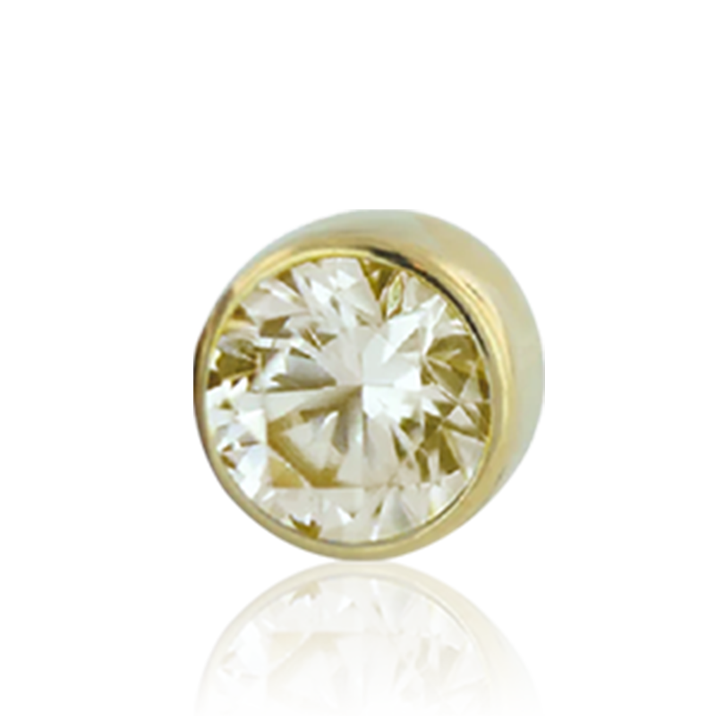 1.5mm Bezel Champagne CZ /YG