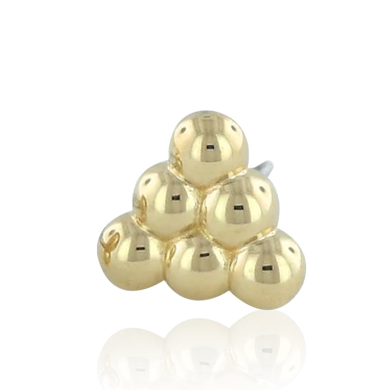 6 Bead Cluster /YG