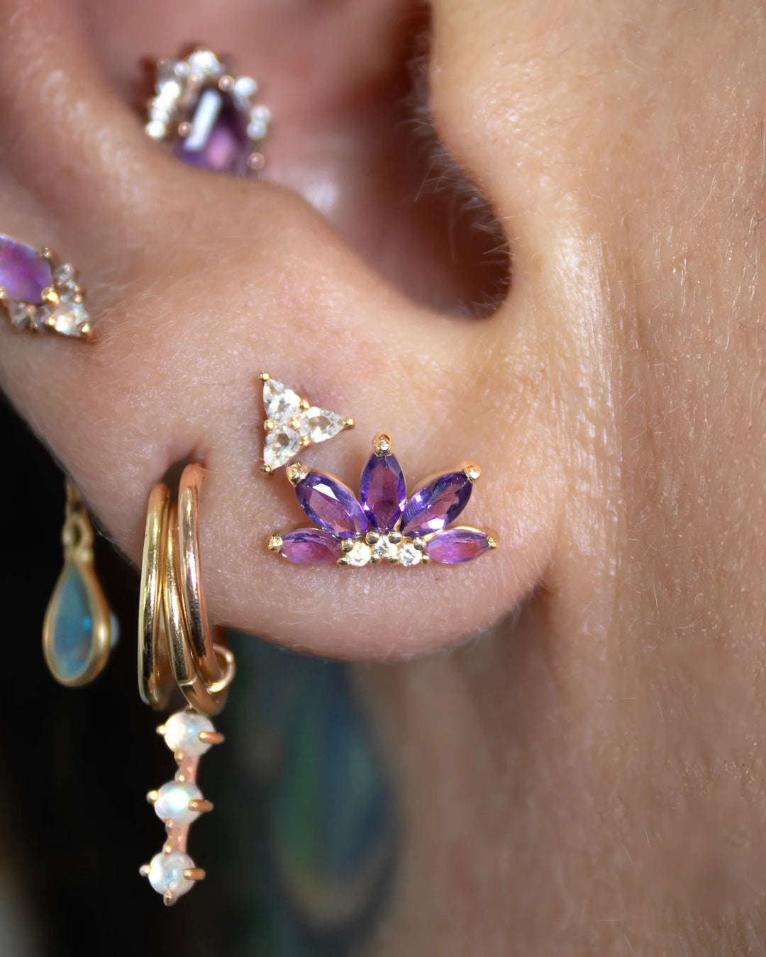 Valentina Amethyst CZ /YG