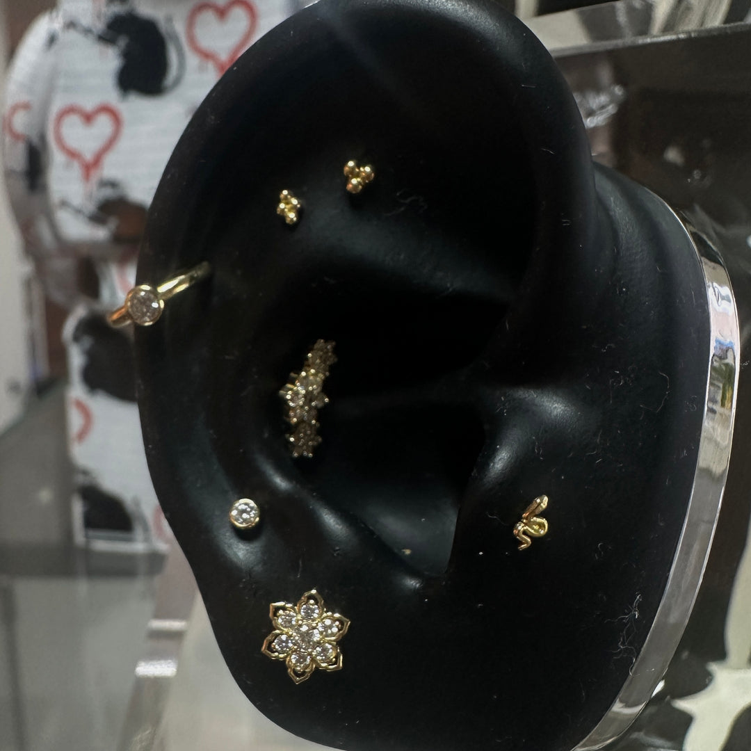 PB 6mm Flower Power Threaded Stud /YG