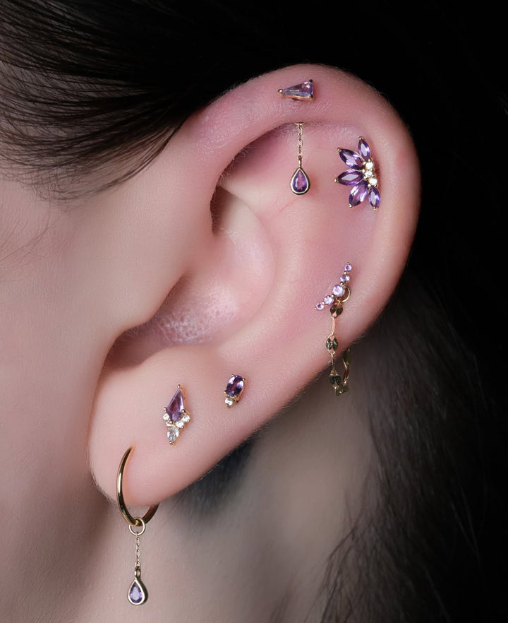 Valentina Amethyst CZ /YG