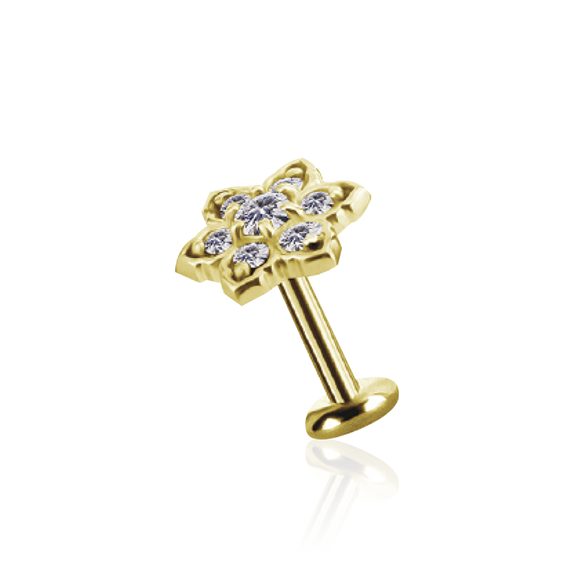 PB 6mm Flower Power Threaded Stud /YG