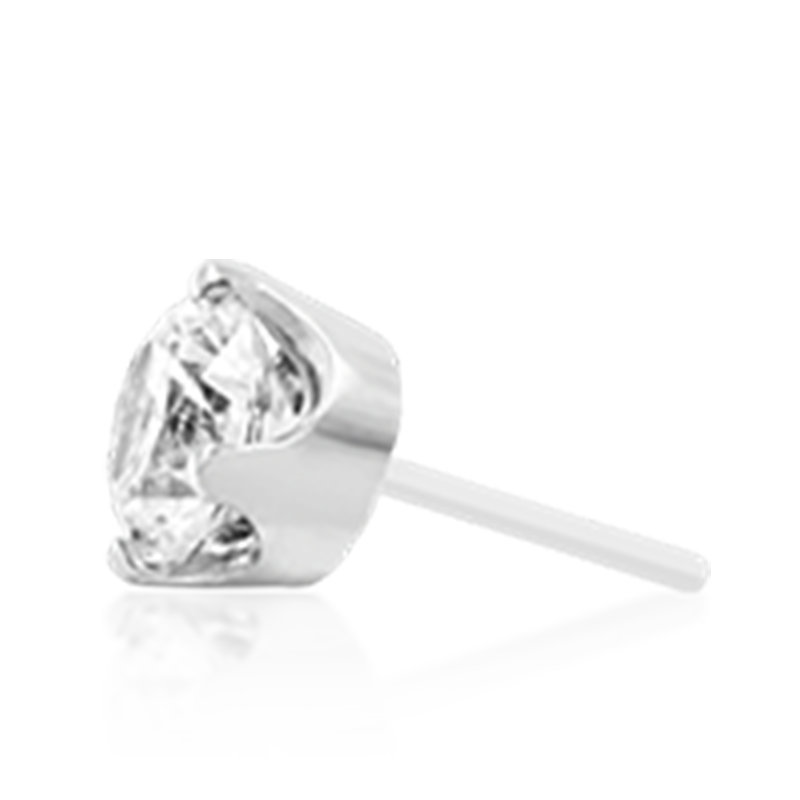 2.5mm Prong Set CZ /WG