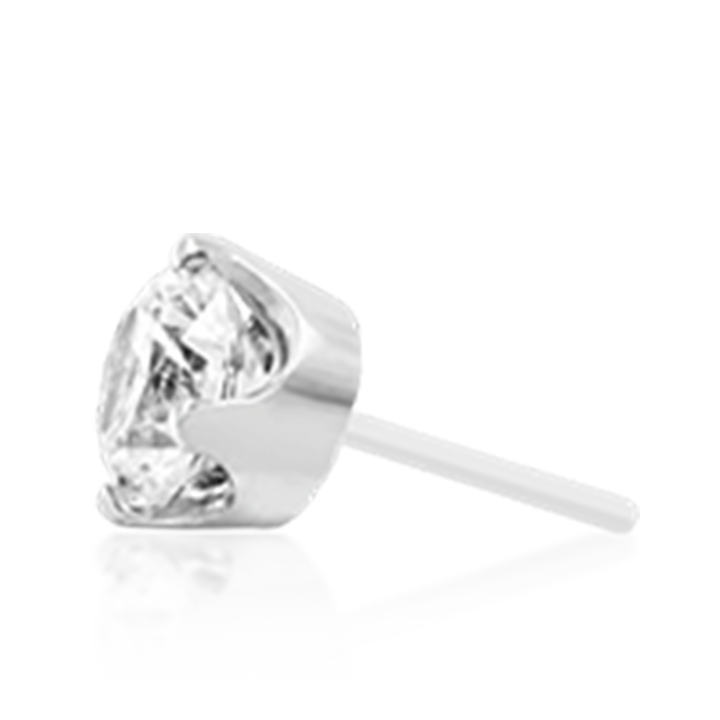 2.5mm Prong Set CZ /WG