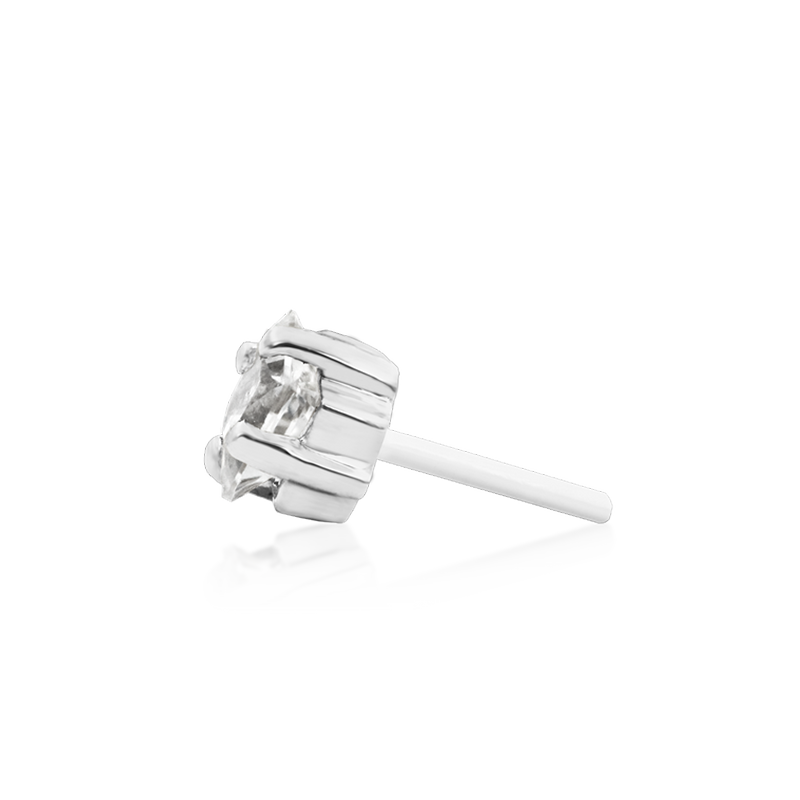 2.5mm Princess Cut CZ /WG