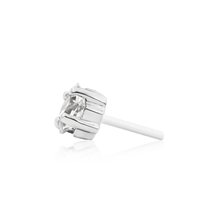2.5mm Princess Cut CZ /WG