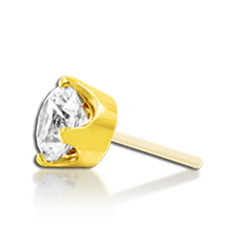 2mm Prong Set CZ /YG