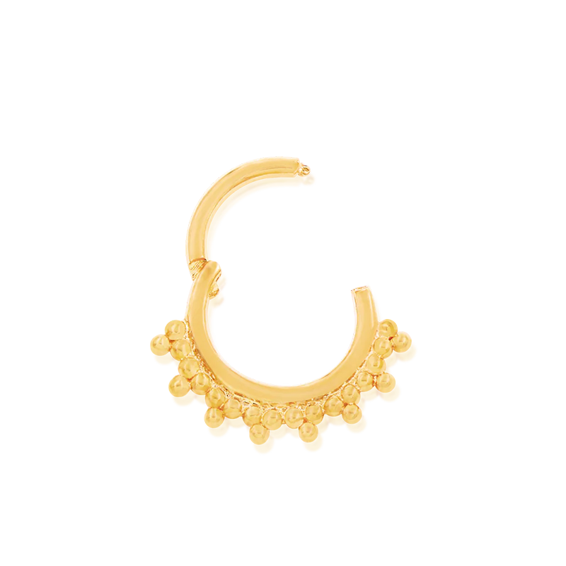8mm Gold Tri-Bead Clicker /YG