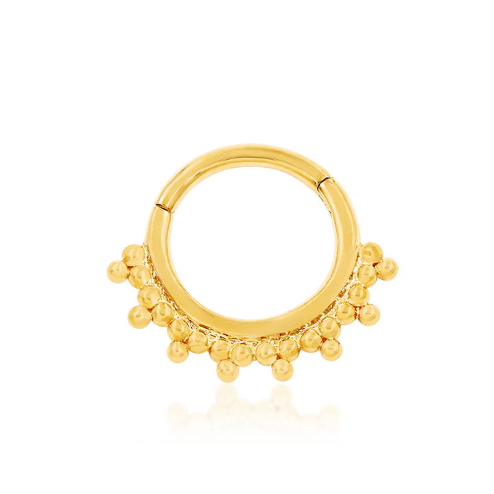 8mm Gold Tri-Bead Clicker /YG