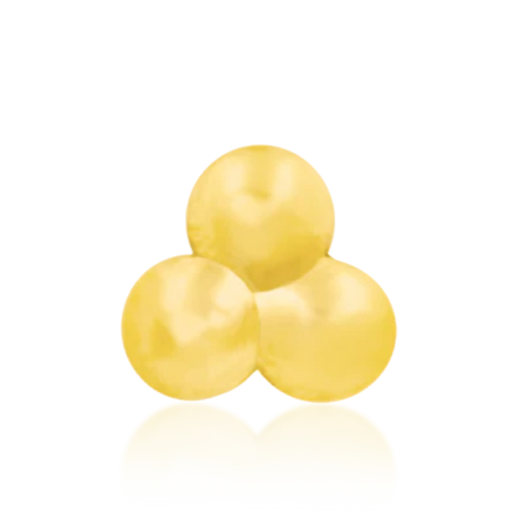 Gold Tri-Bead /YG