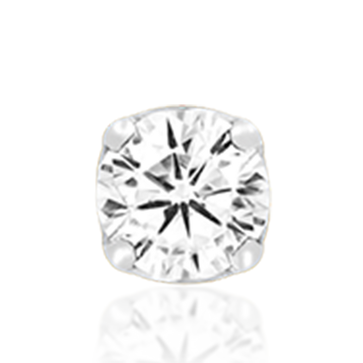 2.5mm Prong Set CZ /WG