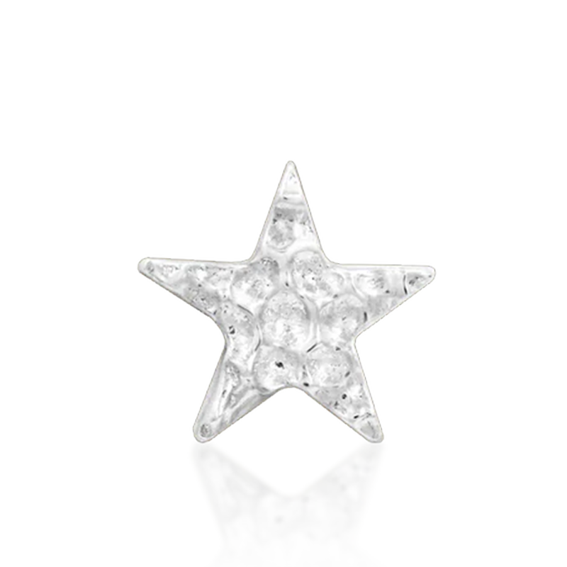 4mm Hammered Star /WG