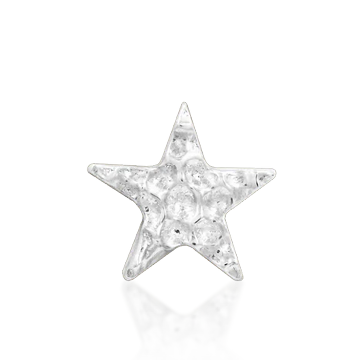 4mm Hammered Star /WG