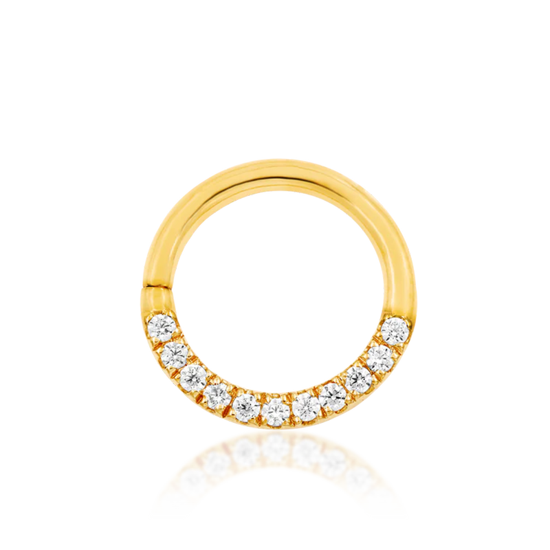 8mm CZ Seam Ring /YG