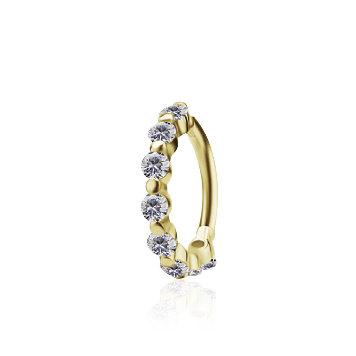 PB 1.2/8mm Invisible Eternity CZ Clicker /YG