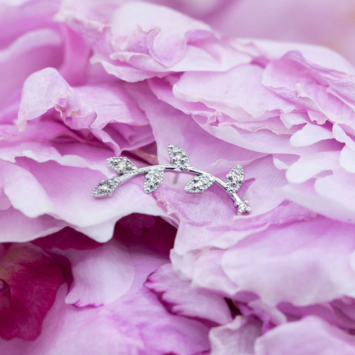 Wisteria CZ Pin /WG