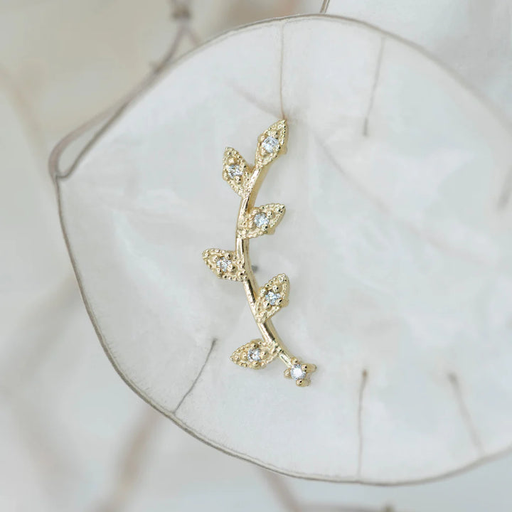 Wisteria Diamond Pin /YG
