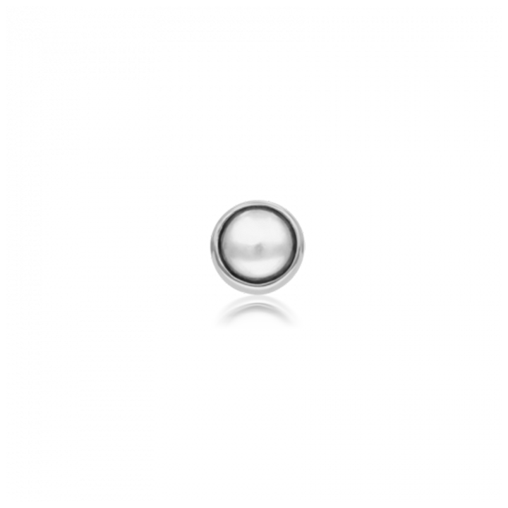 2mm Natural Pearl Threaded Stud /WG