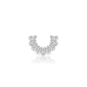 6.5mm Demi Apsara Invisible Set Diamond Threaded Stud /WG