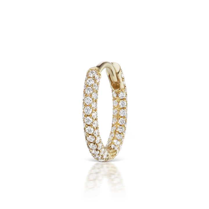 8mm Diamond Five Row Pavé Ring /YG