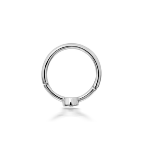 8mm Scalloped Diamond Clicker /WG