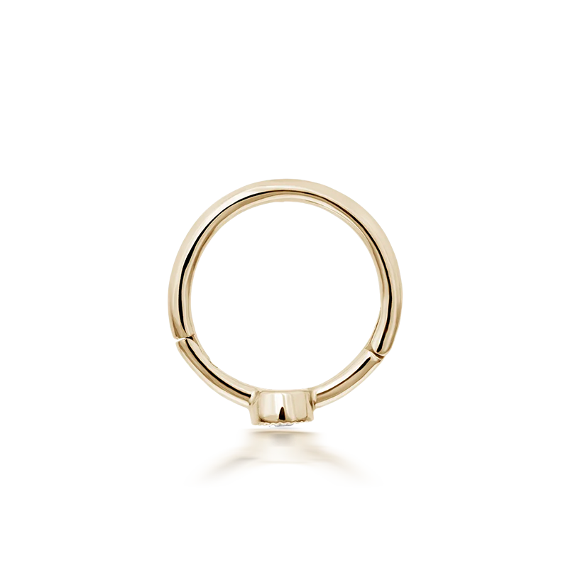 8mm Scalloped Diamond Clicker /YG