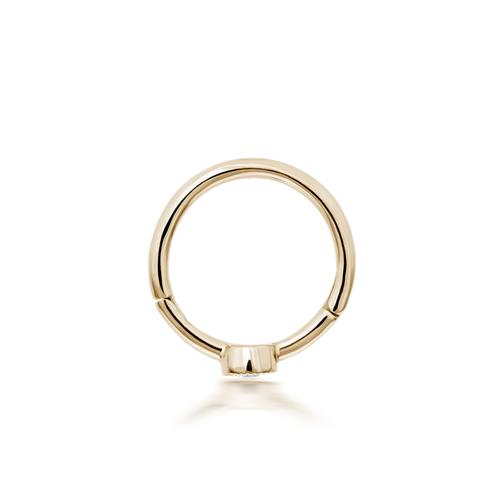 8mm Scalloped Diamond Clicker /YG