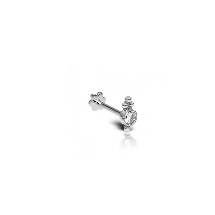 Diamond Four Ball Trinity Threaded Stud /WG