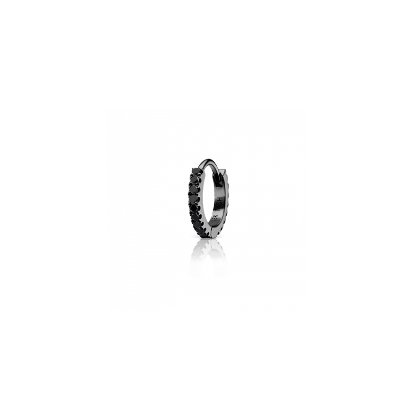 6.5mm Black Diamond Eternity Ring /R