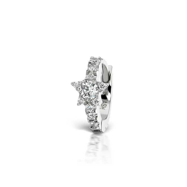 6.5mm Diamond Star Eternity Ring /WG