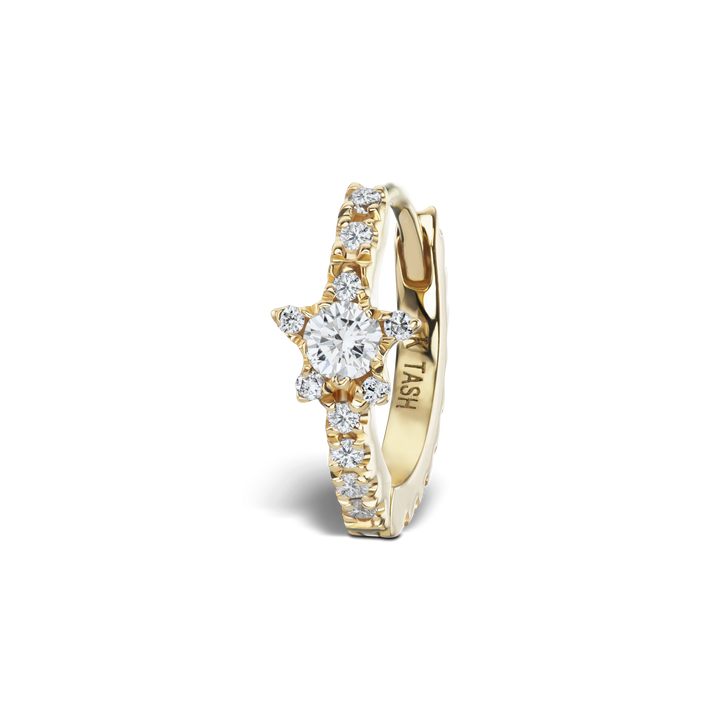 8mm Diamond Star Eternity Ring /YG